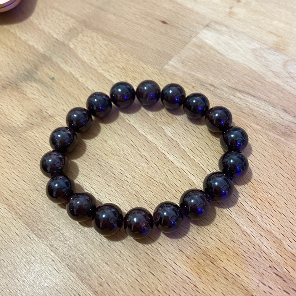 Brand New Garnet Bead Bracelet